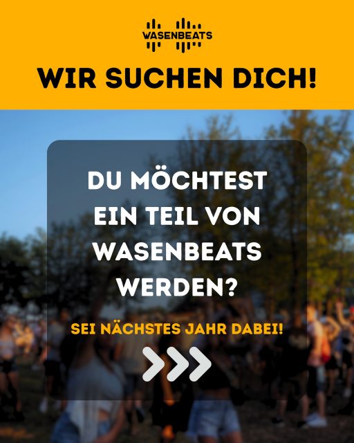 🚀 𝗪𝗲𝗿𝗱𝗲 𝗧𝗲𝗶𝗹 𝘃𝗼𝗻 𝗪𝗔𝗦𝗘𝗡𝗕𝗘𝗔𝗧𝗦!

Unser Festival lebt von all den Menschen, die mit Herzblut, Energie und Leidenschaft dabei sind – egal ob hinter den Kulissen oder auf der Bühne.

💪 Du willst uns als Helfer auf dem Festival unterstützen und einmalige Blicke hinter die Festivalkulissen werfen?

🎧 Du bist lokaler Künstler und wolltest schon immer mal auf einer Festivalbühne performen?

👉 Dann bewirb dich jetzt als Helfer / local Artist unter 𝘄𝗮𝘀𝗲𝗻𝗯𝗲𝗮𝘁𝘀.𝗱𝗲 und werde Teil unserer Crew oder des Line-Ups!

𝗦𝗰𝗵𝗻𝘂𝗽𝗽𝗲𝗿𝗲 𝗙𝗲𝘀𝘁𝗶𝘃𝗮𝗹𝗹𝘂𝗳𝘁 - Egal ob hinter- oder auf der Bühne 💛

🗓️ 4. Juli 2026
📍 Sauwasen, Püttlingen
🎫 Earlybeats bald verfügbar - jetzt für Ticket-Alarm registrieren!

#crewlove #festival #wasenbeats #family
