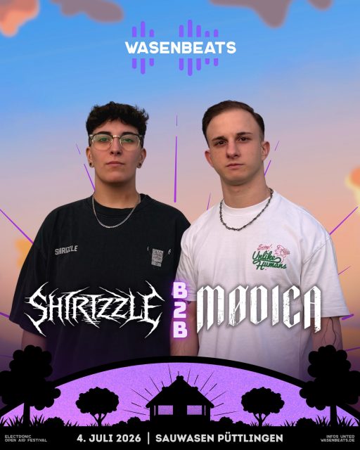 𝗟𝗜𝗡𝗘-𝗨𝗣 🚀

Dieses Hardtechno-B2B lässt eure Herzen höher schlagen ❤️‍🔥

💥 𝗦𝗛𝗜𝗥𝗜𝗭𝗭𝗟𝗘 𝗕𝟮𝗕 𝗠Ø𝗗𝗜𝗖𝗔 💥

SHIRIZZLE ist eine junge DJ aus Saarbrücken, die im Bereich Hardtechno und Industrial mit schnellen 160 BPM unterwegs ist. Mit ihrem klaren, treibenden Sound und einem sicheren Gefühl für Übergänge schafft sie Sets, die das Publikum mitnehmen und für konstant gute Stimmung sorgen.

Sie steht für ehrliche Leidenschaft zur elektronischen Musik und für Auftritte, die durch Natürlichkeit, Fokus und musikalisches Feingefühl überzeugen.

MØDICA ist seit 3,5 Jahren leidenschaftlich hinter den Decks aktiv. In dieser Zeit hat er nicht nur seine Fähigkeiten als DJ kontinuierlich weiterentwickelt, sondern auch seine Begeisterung für das Produzieren von Musik entdeckt.

Besondere Highlights waren sein erster Auswärtsgig für Voit in Dortmund und sein Set beim Nature One Dexit Camp.

Zusammen sorgen die Beiden für einmalige Hardtechno Beats, die eure Herzen höher schlagen lassen.

@x.shirizzle 🔥
@modica_techno 🔥

🗓️ 4. Juli 2026
📍 Sauwasen, Püttlingen 
🎫 wasenbeats.de

#wasenbeats #festival #event #lineup