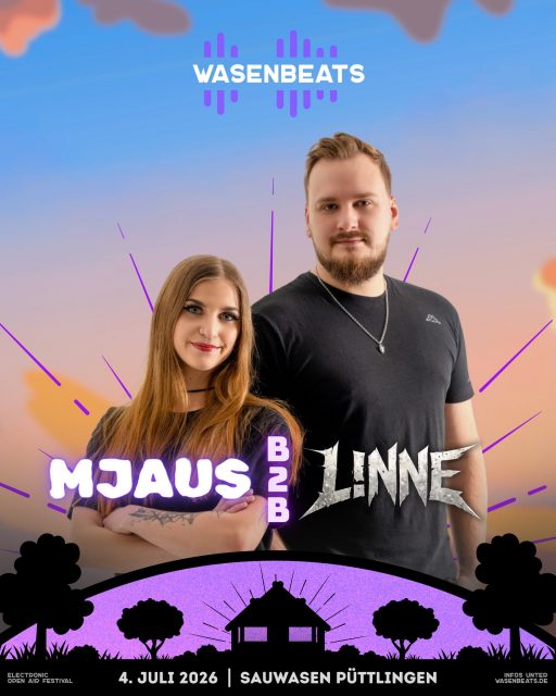 𝗟𝗜𝗡𝗘-𝗨𝗣 🚀

Seid ihr bereit für einen B2B-Abriss, der die Boiler Hut zum Beben bringt? 🥳

💥 𝗠𝗝𝗔𝗨𝗦 𝗕𝟮𝗕 𝗟!𝗡𝗡𝗘 💥

Bassfront Saar Takeover

Seit 2024 schieben die beiden auf eigenen Raves regelmäßig über 200 Leute in den Ausnahmezustand. 2025 folgte der Schritt in die saarländischen Clubs – mit einem Sound, der keine Gefangenen macht.

𝗟!𝗡𝗡𝗘: kompromisslose Harderstyles, rohe Energie, maximale Geschwindigkeit.
𝗠𝗝𝗔𝗨𝗦: seit 2025 Bassfront-Saar-Member, bekannt für präzise, düstere und unberechenbare Drops.

Stellt euch auf die härtesten Kicks des Tages ein – Industrial, RAW und Hardstyle, die den Puls hochziehen und die Wände zum Vibrieren bringen.

@its.mjaus 🔥
@lukaslinne 🔥

🗓️ 4. Juli 2026
📍 Sauwasen, Püttlingen 
🎫 wasenbeats.de

#wasenbeats #festival #event #lineup