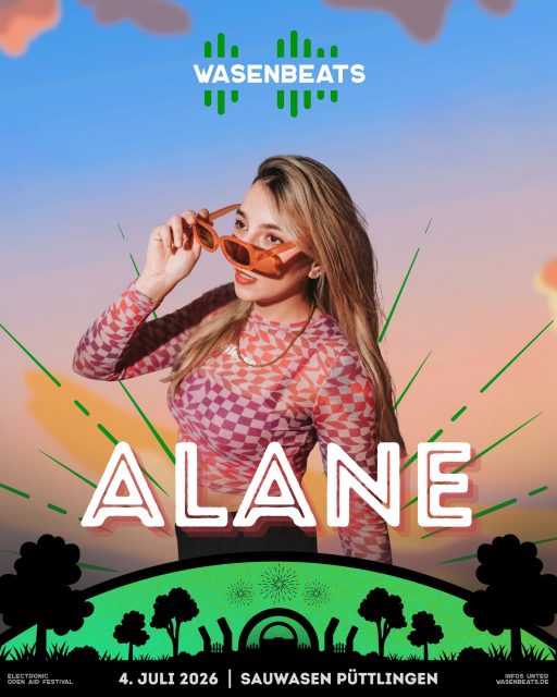 𝗟𝗜𝗡𝗘-𝗨𝗣 🚀

Wir starten groovig in die zweite Line-Up Phase 🔥

💥 𝗔𝗟𝗔𝗡𝗘 💥

Seit über einem Jahrzehnt steht sie hinter den Decks und hat sich als feste Größe in der Saarbrücker Clubszene etabliert. Mit Auftritten in renommierten Locations wie dem Silo, Mauerpfeiffer, Blau, Wand und dem Hunter Thompson bringt sie Erfahrung, Präsenz und ein sicheres Gespür für den Dancefloor mit.

Ihr Sound vereint treibenden Tech House und energiegeladenen Bass House. Dirty, groovig und mit einem verspielten Twist. Ihre Sets sind durchdacht, druckvoll und gleichzeitig zugänglich perfekt für die Festivalbühne.

Neben ihren Performances hostet sie im Hunter Thompson die Eventreihe SWEATBOX, eine Plattform für FLINTA* und queere DJs, und engagiert sich aktiv für mehr Sichtbarkeit und Diversität in der Szene.
Mit ihrer Mischung aus Erfahrung, Energie und modernem Sound steht Alane für zeitgemäße elektronische Musik, die verbindet, bewegt und im Kopf bleibt.

@groberunfuq 🔥

🗓️ 4. Juli 2026
📍 Sauwasen, Püttlingen 
🎫 wasenbeats.de

#wasenbeats #festival #event #lineup