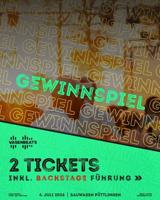 𝗚𝗲𝘄𝗶𝗻𝗻𝘀𝗽𝗶𝗲𝗹 | 𝗕𝗼𝗰𝗸 𝗮𝘂𝗳 𝗕𝗮𝗰𝗸𝘀𝘁𝗮𝗴𝗲? 💚

Ihr seid krass - 2000 Follower. Wow.
Die WASENBEATS Family wächst - und das müssen wir feiern 🥳

Daher verlosen wir 𝗲𝘅𝗸𝗹𝘂𝘀𝗶𝘃 𝟮 𝗧𝗶𝗰𝗸𝗲𝘁𝘀 𝗶𝗻𝗸𝗹𝘂𝘀𝗶𝘃𝗲 𝗕𝗮𝗰𝗸𝘀𝘁𝗮𝗴𝗲 𝗙ü𝗵𝗿𝘂𝗻𝗴 🔥

✨ 𝗦𝗼 𝗻𝗶𝗺𝗺𝘀𝘁 𝗱𝘂 𝘁𝗲𝗶𝗹:
1️⃣ Folge uns (@wasenbeats)
2️⃣ Reposte diesen Beitrag 🔁
3️⃣ Kommentiere, wen du mit in den Backstage nehmen würdest 👯‍♀️
💥 𝗕𝗼𝗻𝘂𝘀: Teile unser Phase 2 Line-Up in deiner Story und markiere uns (@wasenbeats) für 𝗱𝗼𝗽𝗽𝗲𝗹𝘁𝗲 Gewinnchance 🥳

Das Gewinnspiel endet am 31.03.2026 um 17:59 Uhr. Der / die Gewinner:in wird ausschließlich auf unserem Instagram Kanal bekannt gegeben. Bitte nehmt euch vor Fake-Accounts in Acht!

Wir sagen DANKE & wünschen allen Teilnehmern viel Glück 🍀

🗓️ 4. Juli 2026
📍 Sauwasen, Püttlingen
🎫 wasenbeats.de

#wasenbeats #festival #event #gewinnspiel #backstage 

🔗 Mit der Teilnahme am Gewinnspiel erklärst du dich mit den Teilnahmebedingungen einverstanden. Diese, die Datenschutzerklärung und unser Impressum findest du hier:
https://www.wasenbeats.de/gewinnspiel