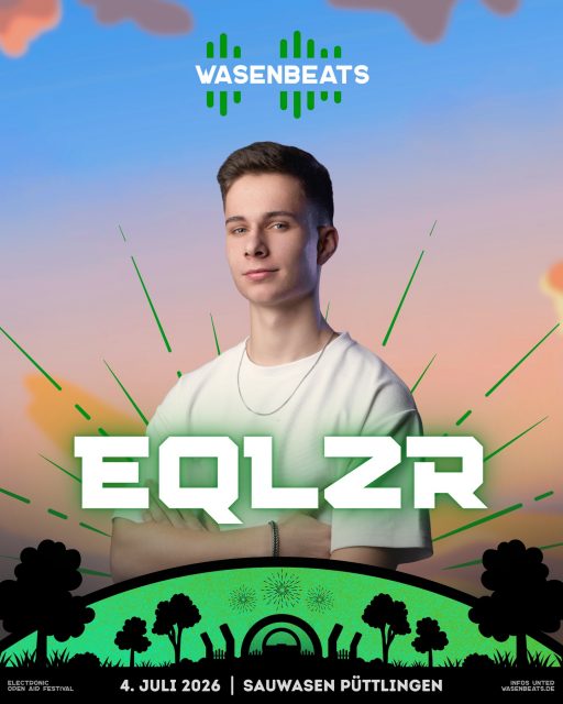 𝗟𝗜𝗡𝗘-𝗨𝗣 🚀

Dieser Artist kombiniert House mit DnB und hebt den Magical Forest auf das nächste Level ⬆

💥 𝗘𝗤𝗟𝗭𝗥 💥

Der House Producer und DJ verbindet groovigen House mit ausgewähltem Drum and Bass und schafft damit eine einzigartige Atmosphäre im Magical Forest 🔥

@eqlzr.music 🔥

🗓️ 4. Juli 2026
📍 Sauwasen, Püttlingen 
🎫 wasenbeats.de

#wasenbeats #festival #event #lineup