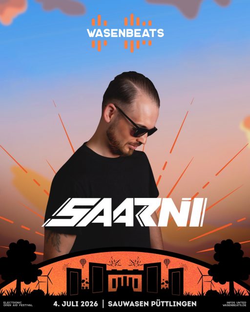 𝗟𝗜𝗡𝗘-𝗨𝗣 🚀

Der letzte Artist in unserem Line-Up kehrt von der Pool- auf die Mainstage zurück 🔥

💥 𝗦𝗔𝗔𝗥𝗡𝗜 💥

Er ist zurück 🔥
Sein Sound ist laut, energiegeladen und intensiv: EDM, Hardstyle, Hardtechno, Big Room und Progressive House verschmelzen zu druckvollen Drops, treibenden Kicks und explosiven Mashups.

Bereitet euch auf eine volle Ladung Gänsehaut-Momente vor!

SAARNI vervollständigt unser diesjähriges Line-Up 🔥

@saarnimusic 🔥

🗓️ 4. Juli 2026
📍 Sauwasen, Püttlingen 
🎫 wasenbeats.de

#wasenbeats #festival #event #lineup