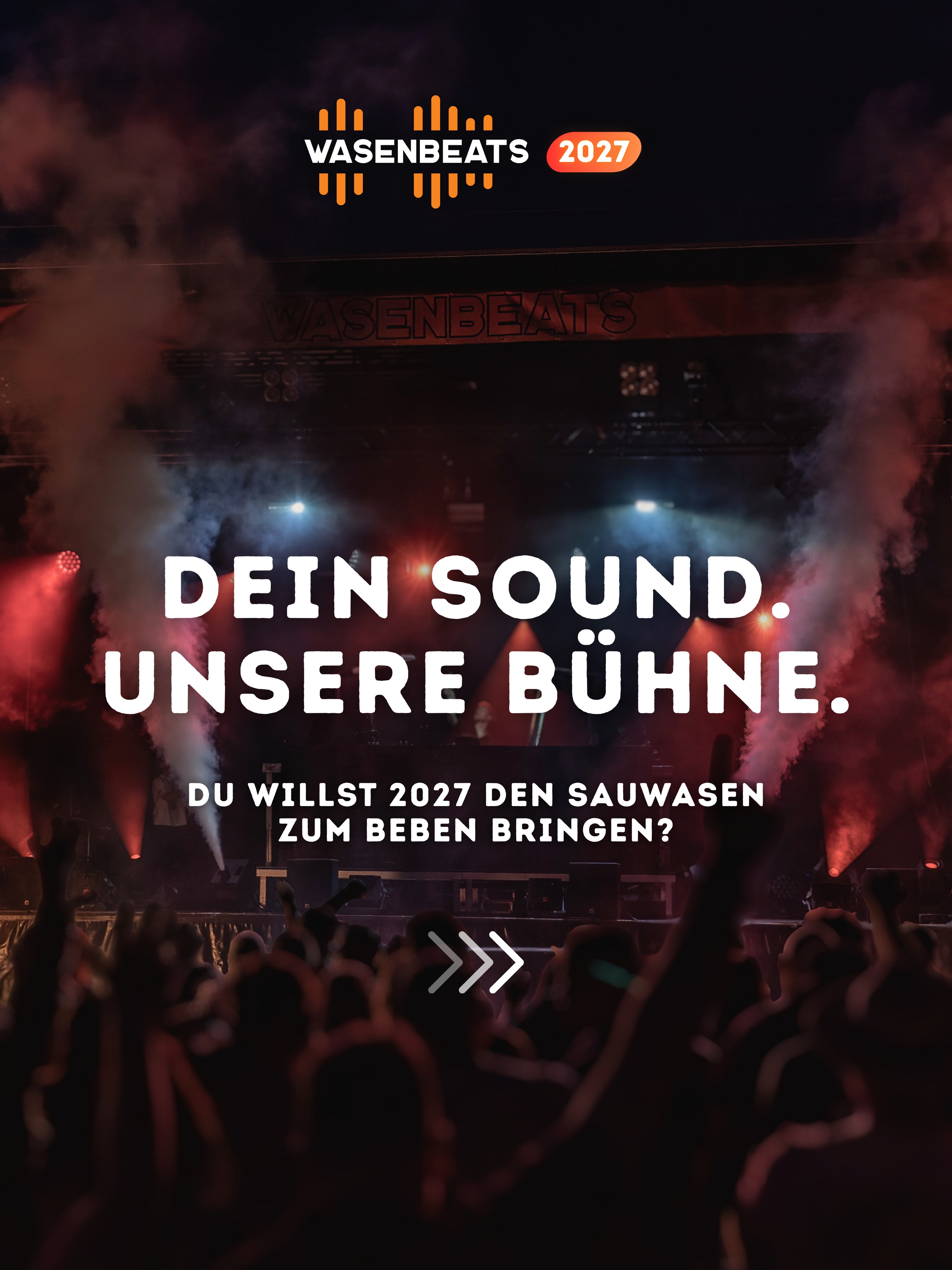 𝗪𝗶𝗿 𝘀𝘂𝗰𝗵𝗲𝗻 𝗱𝗶𝗰𝗵! 🚀

Du träumst davon, dein Set vor unserer Crowd zu spielen?

Die Bewerbungsphase für lokale DJs für das WASENBEATS 2027 ist ab sofort offiziell eröffnet! 🥳

Egal ob Newcomer oder lokaler Geheimtipp:
Wir vergeben dieses Jahr wieder feste Slots an DJs aus der Region 🔥

✨ 𝗪𝗔𝗦𝗘𝗡𝗕𝗘𝗔𝗧𝗦 𝗙𝗮𝗺𝗶𝗹𝘆 𝗮𝘂𝗳𝗴𝗲𝗽𝗮𝘀𝘀𝘁: Wer soll nächstes Jahr dabei sein?
Markiert eure Favoriten direkt hier in den Kommentaren, damit sie diese Chance nicht verpassen! 👇

Wer weiß, vielleicht steht euer Lieblings-DJ schon bald auf unserem offiziellen Line-Up für 2027!

👉 Alle Infos & den Bewerbungslink findest du unter wasenbeats.de (Einsendeschluss: 01.12.2026).

📆 10.07.2027
🔥 Sauwasen, Püttlingen 
🎫 Jetzt anmelden

#wasenbeats #festival #artists #Local #djcontest